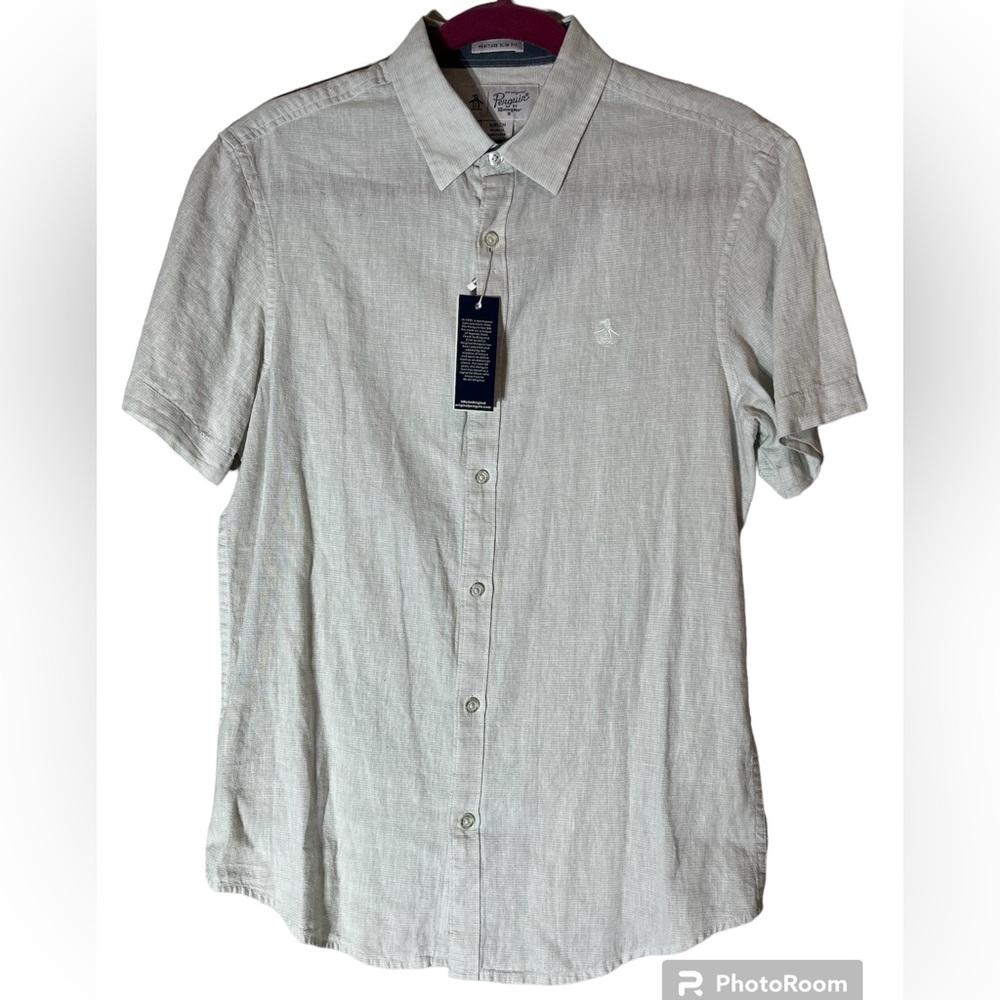 Original Penguin light gray shirt